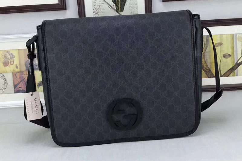 Gucci GG Fabric Large Messenger Bag 222291 Black