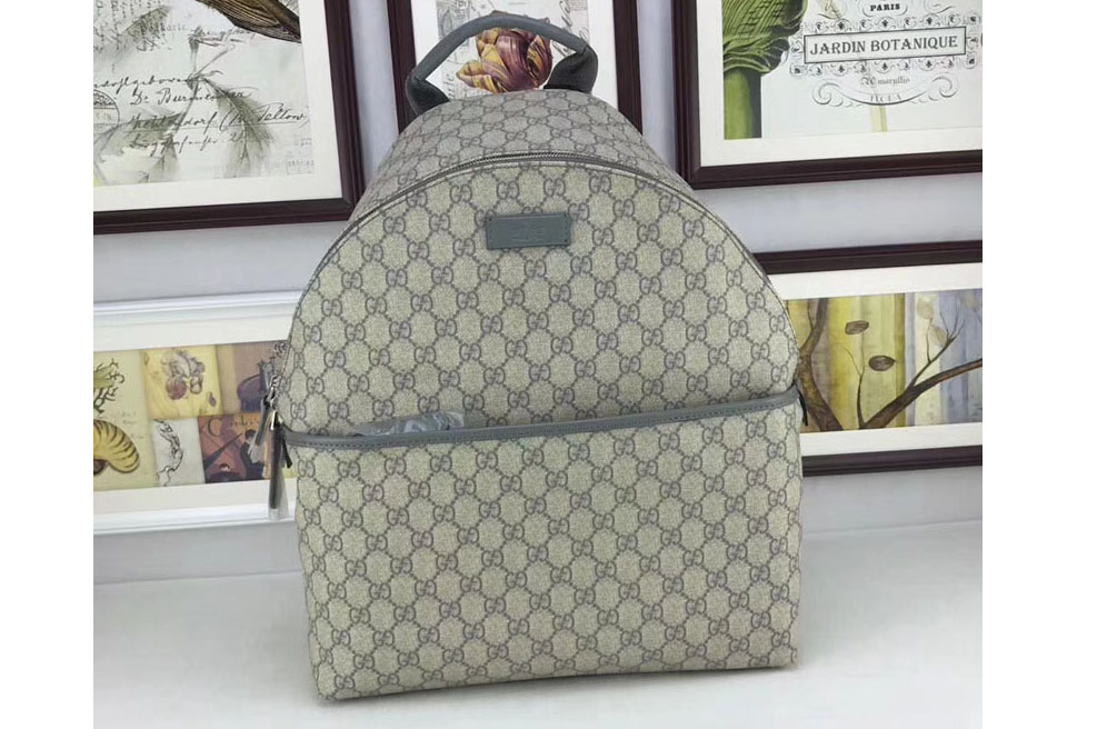Gucci GG Fabric Backpack 246414 Grey