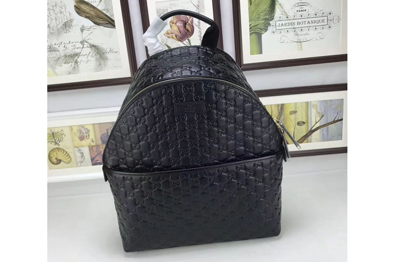 Gucci 246414 GG Signature Backpack Black