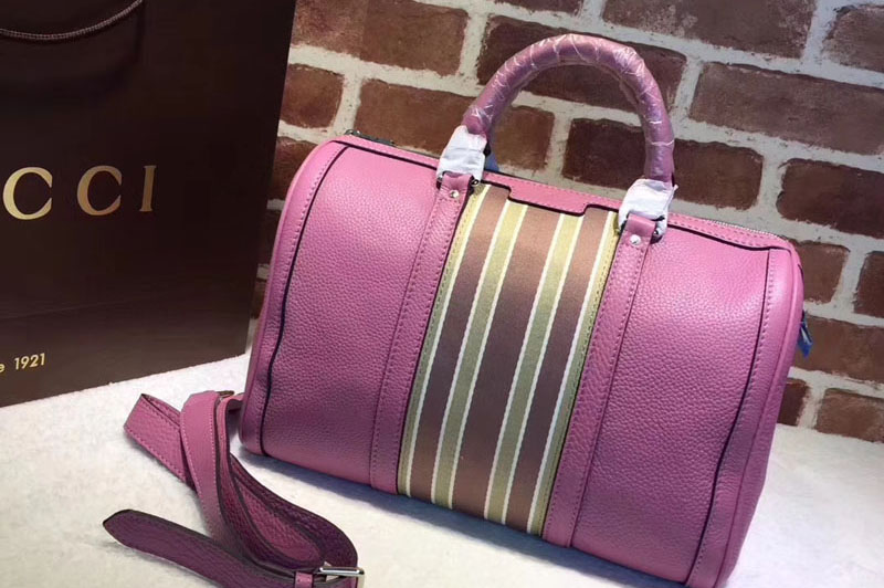 Gucci Leather Medium Boston Bag 247205 Pink