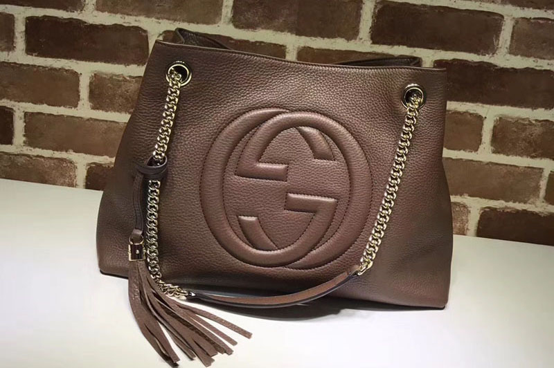 Gucci 308982 Soho Leather Shoulder Bags Brown