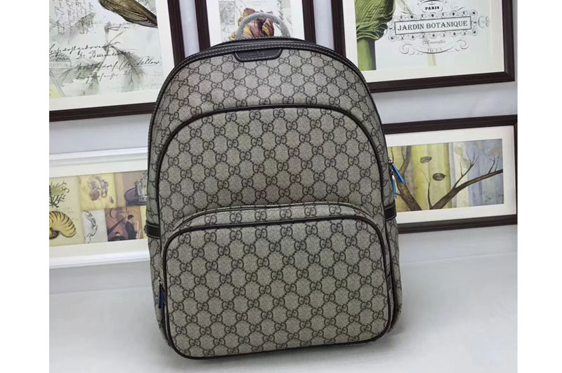 Gucci 322069 Supreme Canvas Backpack Brown