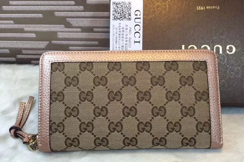 Gucci 323397 Bree Original GG Canvas Zip Around Wallet