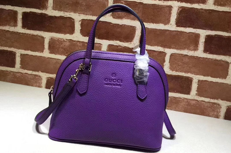 Gucci 341504 Calfskin Leather Small Tote Bags Purple
