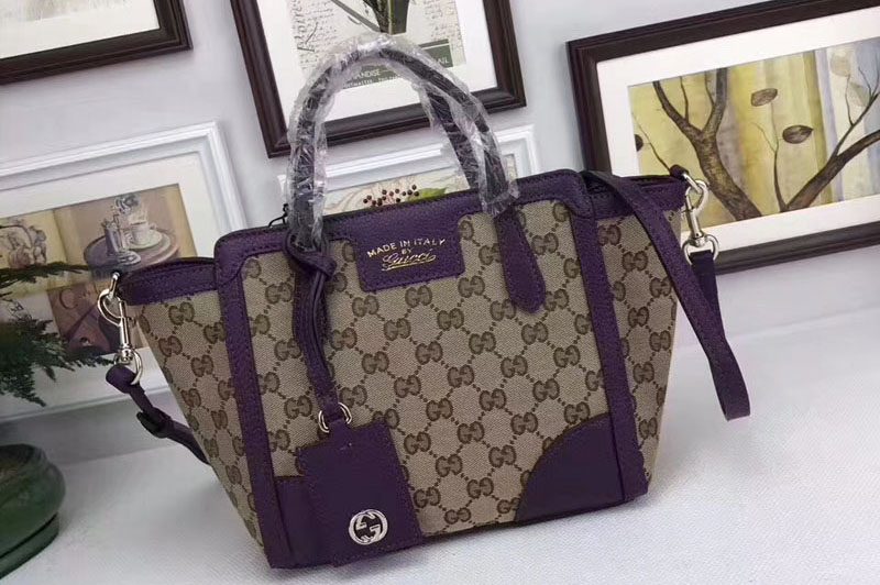 Gucci 368827 Swing mini GG Canvas Top Handle Bags Purple