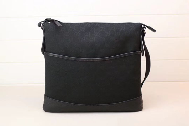 Gucci 374414 Black GG Canvas Crossbody Messenger Bags
