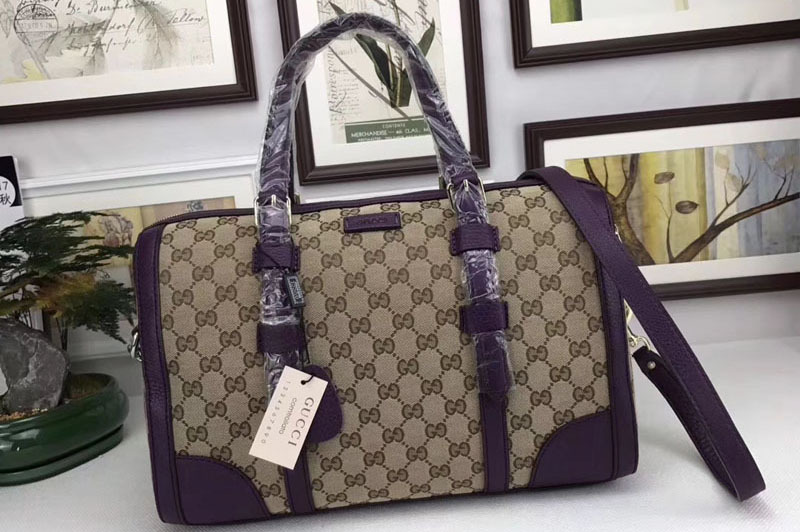 Gucci 387600 GG classic top handle bags Purple