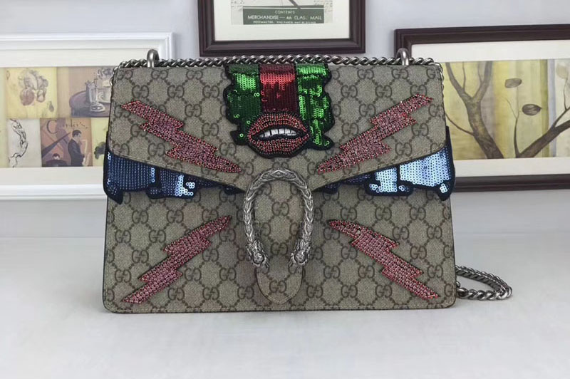 Gucci 403348 Dionysus embroidered shoulder bags