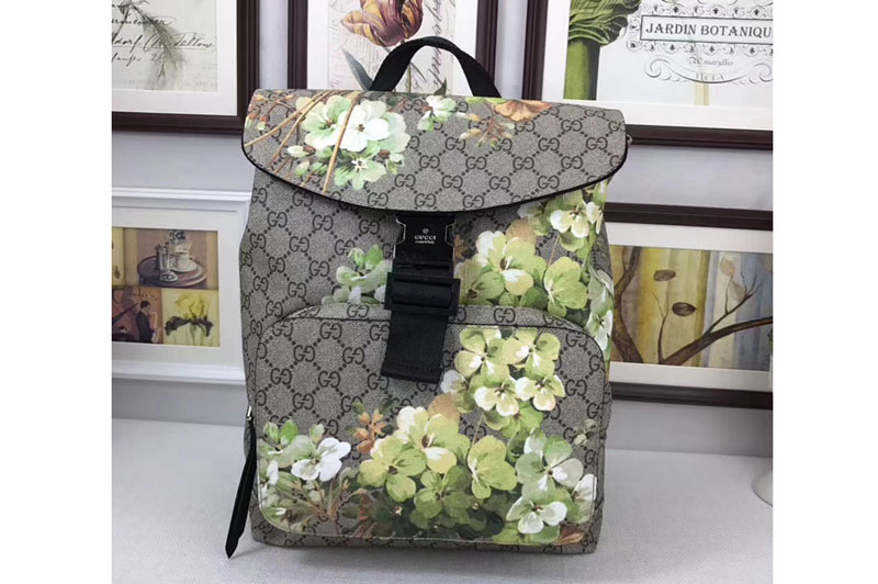 Gucci 405019 GG Blooms Backpack Green