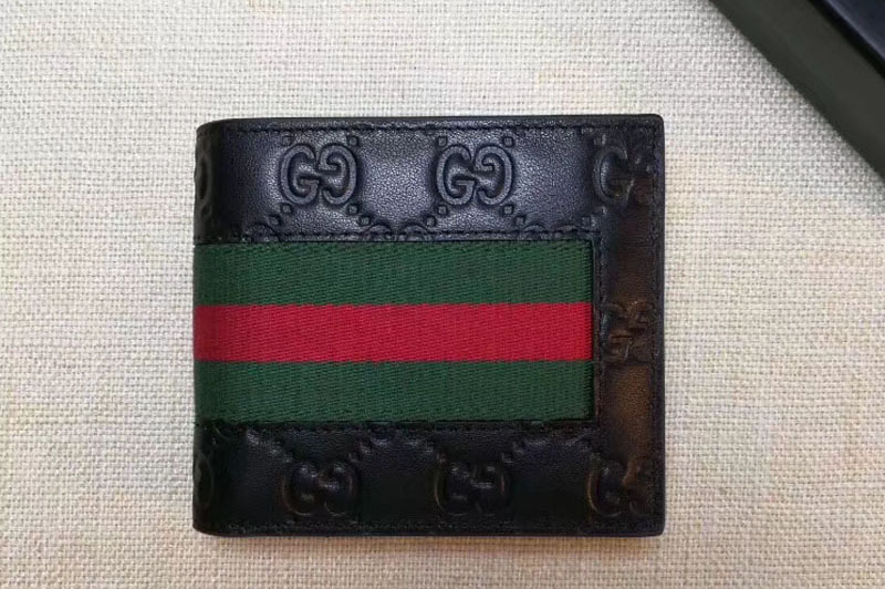 Gucci Signature Web wallet Black