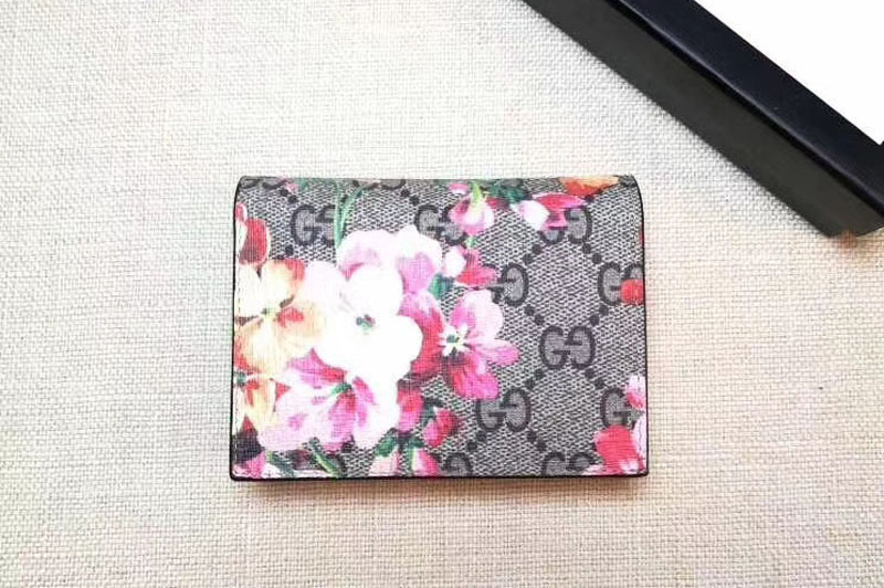 Gucci 410088 GG Blooms Pink Card Case