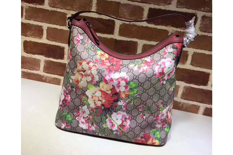Gucci 414930 Miss GG Canvas Hobo Bag With Flower