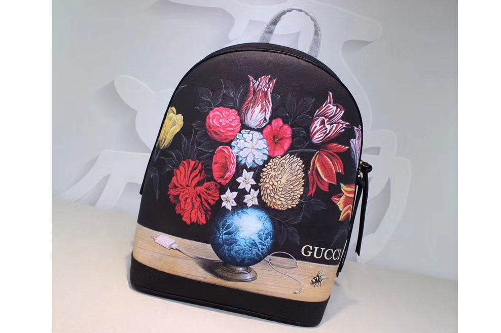 Gucci 419584 XL GG Floral Print Backpack
