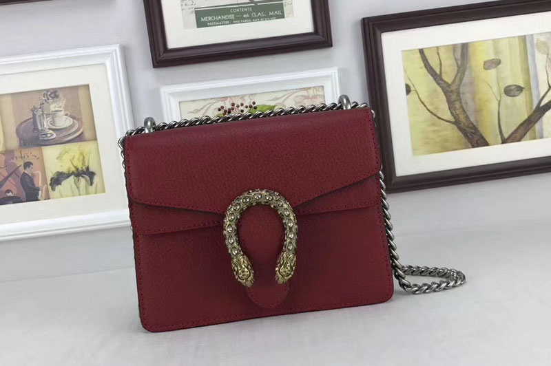 Gucci Dionysus Lichee Pattern Mini Shoulder Bags 421970 Red