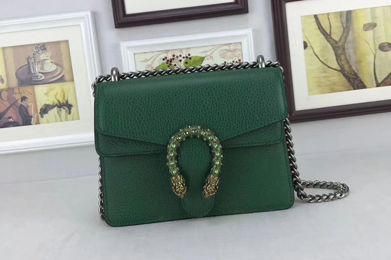 Gucci Dionysus Lichee Pattern Mini Shoulder Bags 421970 Green