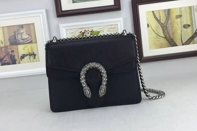 Gucci Dionysus Lichee Pattern Mini Shoulder Bags 421970 Black