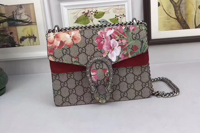 Gucci 421970 Dionysus GG Blooms mini bags Red