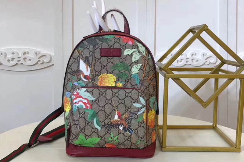 Gucci 427042 Embroidered Tian GG Supreme Backpack