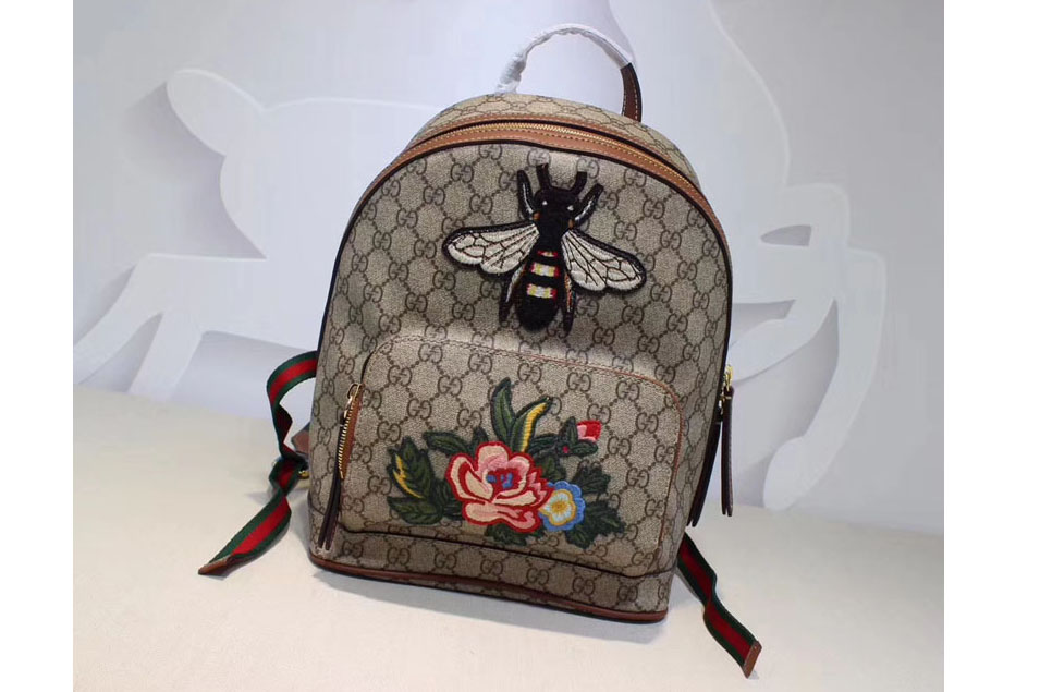 Gucci 427042 Bee GG Supreme backpack