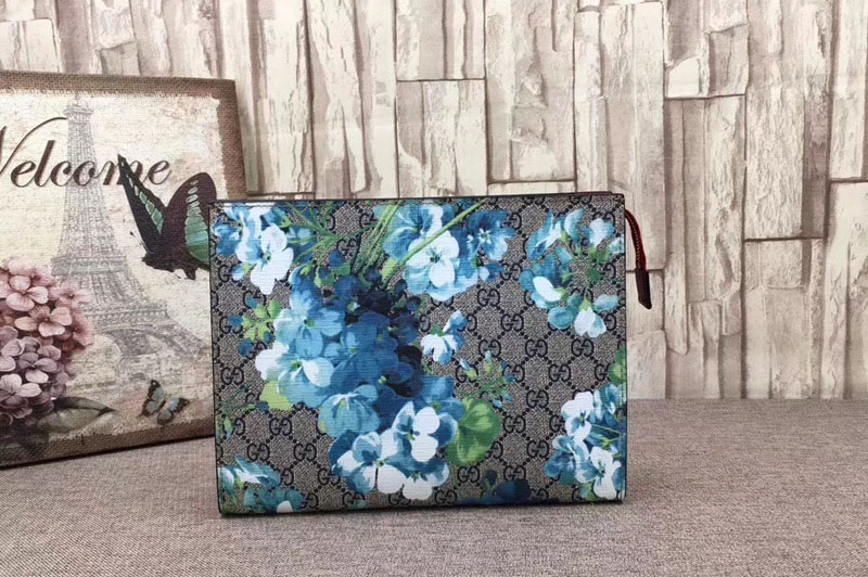 Gucci 430268 GG Blooms large cosmetic case Blue