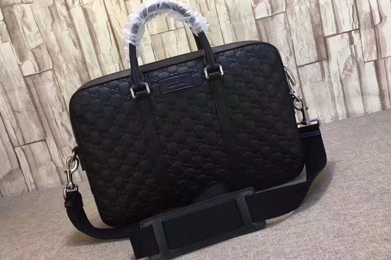 Gucci 435322 signature leather briefcase