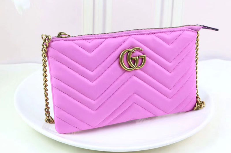 Gucci 443447 GG Marmont mini chain bags Pink