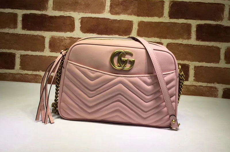 Gucci 443499 GG Marmont matelassé shoulder bags Pink