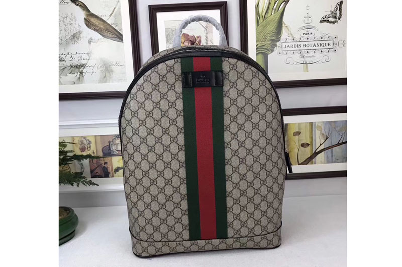 Gucci 443805 GG Supreme backpack with Web