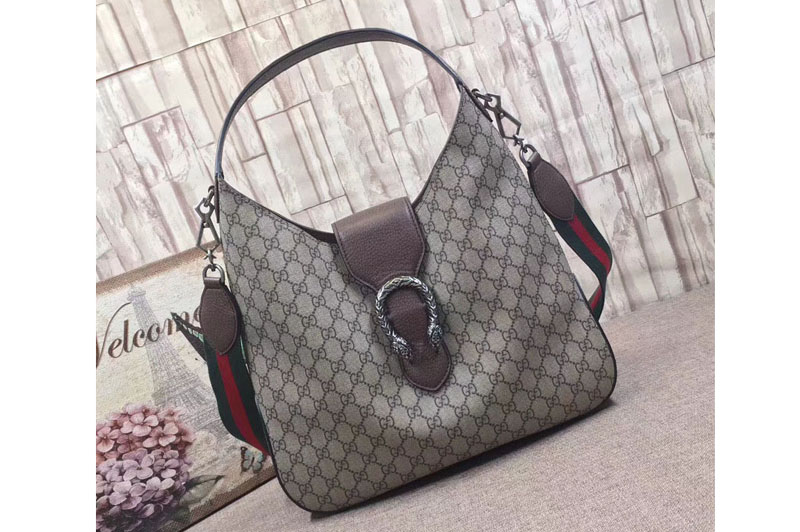 Gucci 446687 Dionysus Medium GG Supreme Hobo Bag