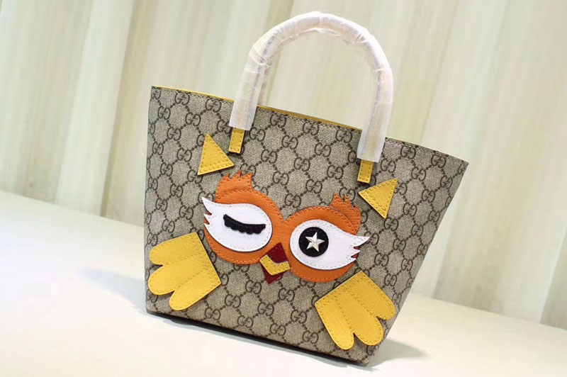 Gucci 477488 Children's owl tote Bags Yellow