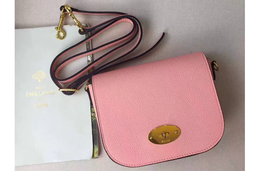 Mulberry Small Darley Satchel Bags Pink Small Classic Grain
