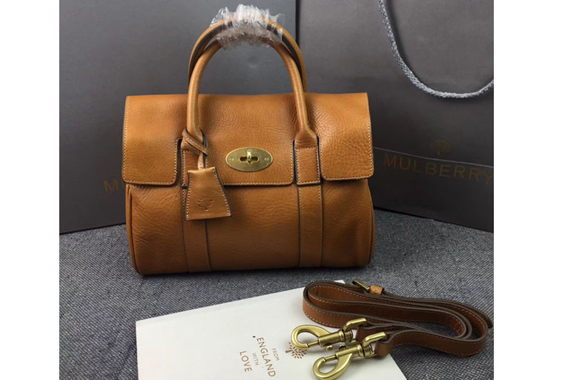 Mulberry Bayswater 27cm Natural Leather Bags Oak