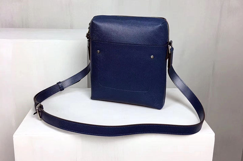 Louis Vuitton Grigori Pochette Taiga Leather M30505 Blue