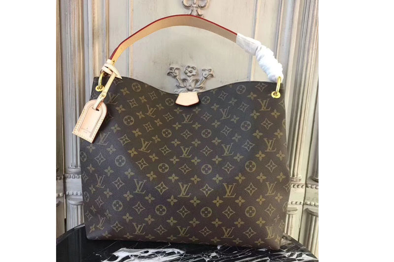 Louis Vuitton M43704 Graceful MM Monogram Canvas Bags Beige