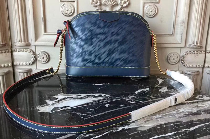Louis Vuitton M50321 Alma BB Epi Leather Bags Blue