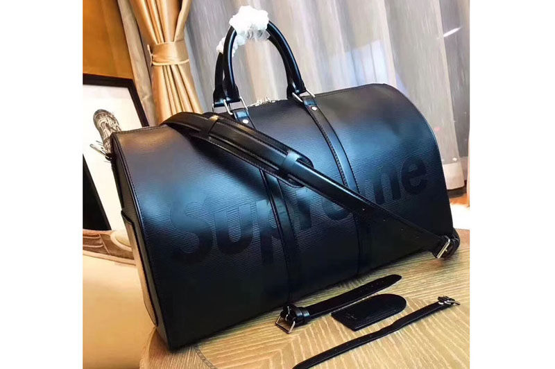Louis Vuitton x Supreme Keepall 45 Bandouliere Black M53419