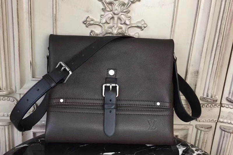Louis Vuitton M54962 Canyon Messenger PM Utah Leather Bags Brown