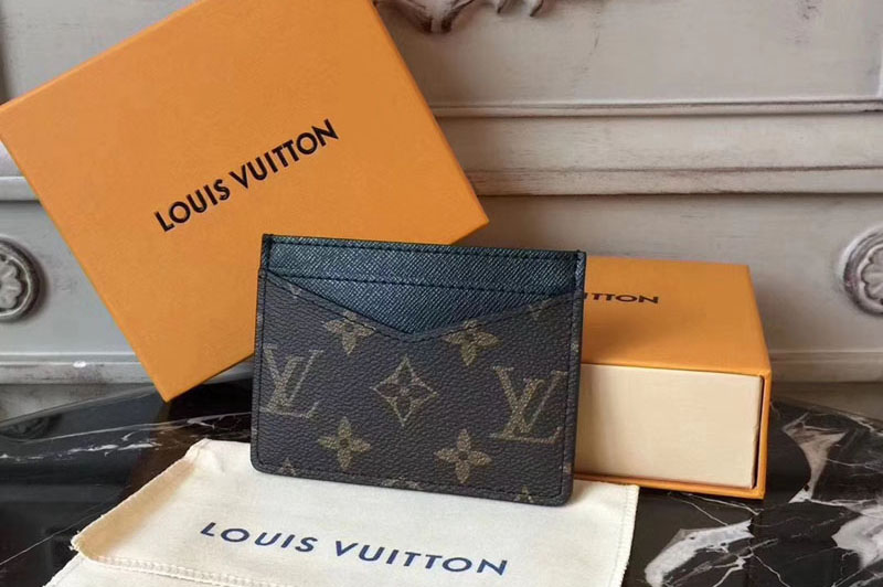 Louis Vuitton M60166 Neo Porte Cartes Monogram Macassar Canvas Wallets