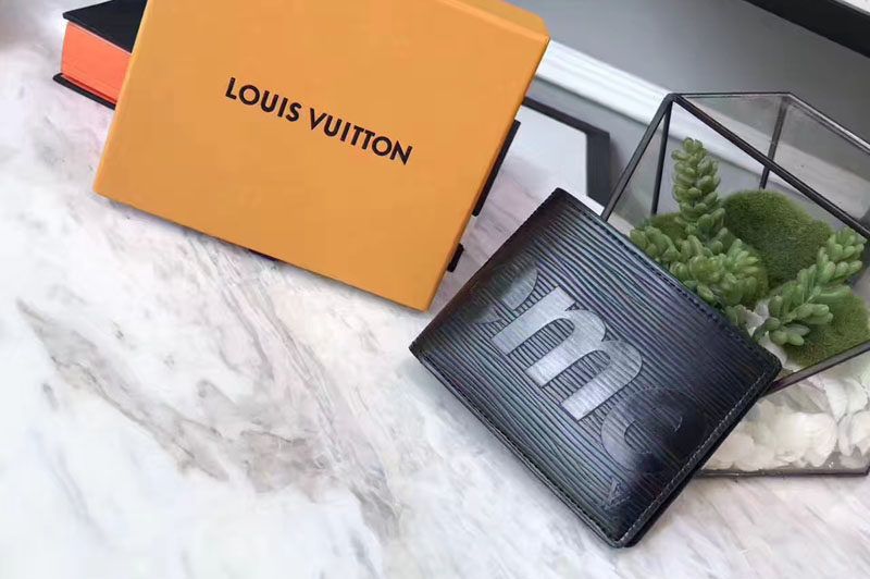 Louis Vuitton x Supreme Wallet M60332 Black