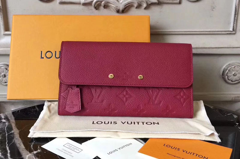 Louis Vuitton M61833 Pont-neuf Wallet Monogram Empreinte Cherry