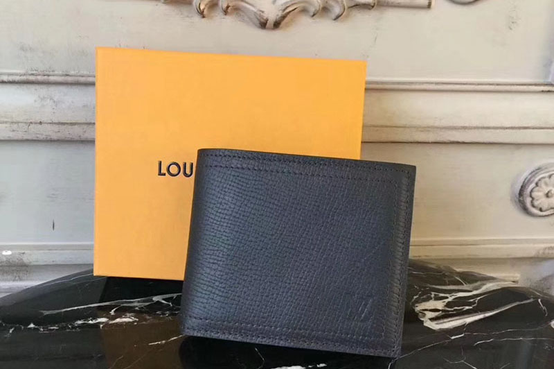 Louis Vuitton M64136 Compact Wallet Utah Leather Brown