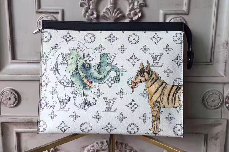 Louis Vuitton Monogram Canvas Zebra Pochette Voyage MM M66639