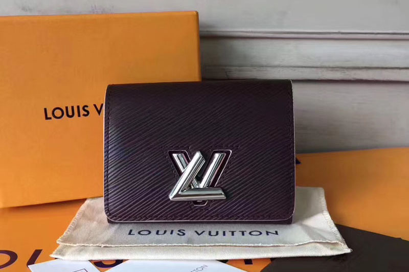 Louis Vuitton M67709 Twist Compact Epi Leather Wallets Purple