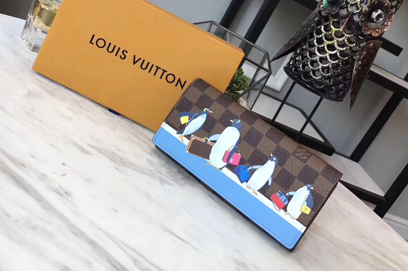 Louis Vuitton Sarah Wallet Damier Ebene N64426