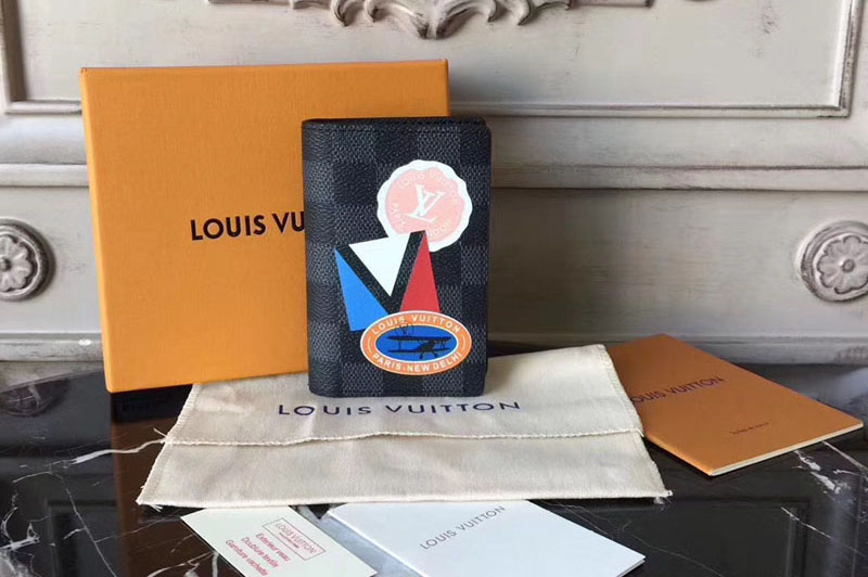 Louis Vuitton Damier Graphite Canvas Pocket Organiser N64440