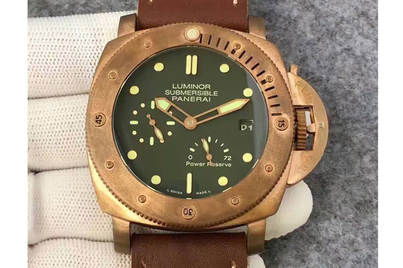 Panerai PAM 507 Bronzo V6 Best Edition Power Reserve on Leather strap A23J
