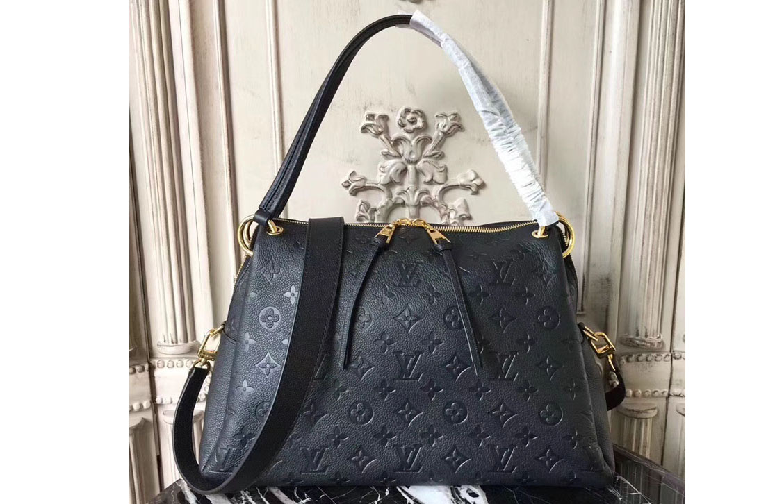 Louis Vuitton m43719 Ponthieu PM Monogram Empreinte Bags Black