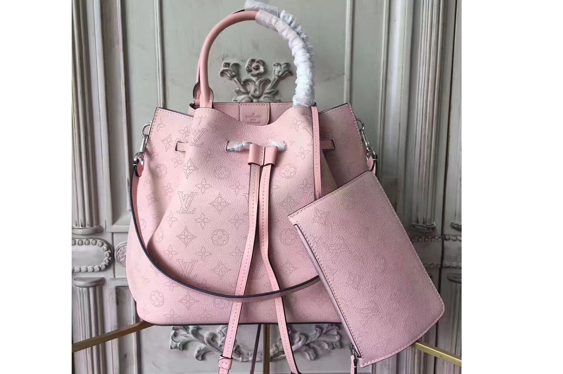 Louis Vuitton Girolata Mahina Leather Bags m54401 Pink