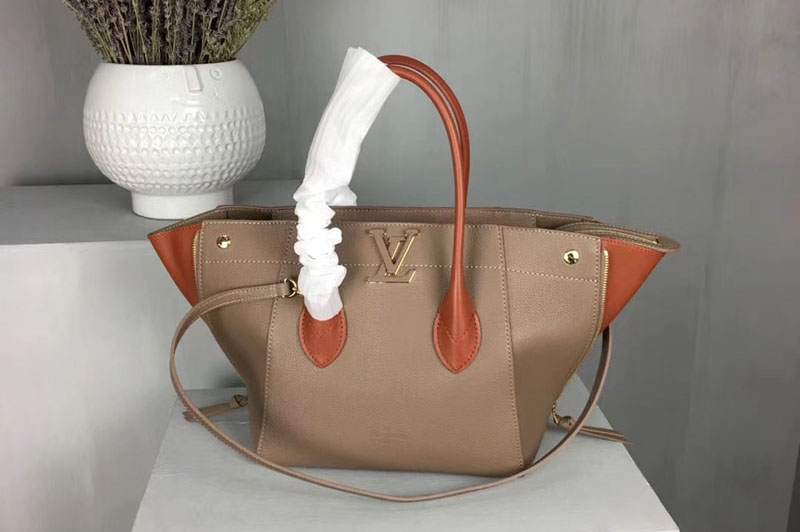 Louis Vuitton M54841 Calfskin Freedom Bags Taupe