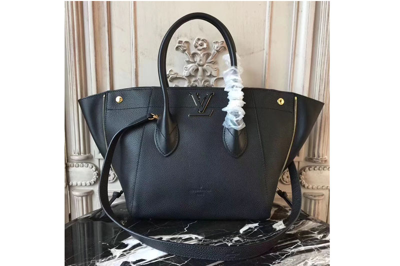 Louis Vuitton M54843 Freedom Calfskin Leather Bags Black